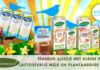 kleine pakjes lactosevrije melk en plantaardige melk
