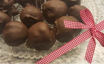 Lactosevrije Valentijns bonbons met marsepein sinaasappel cranberry's