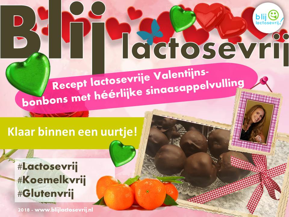 Recept lactosevrije valentijsdag bonbons chocola