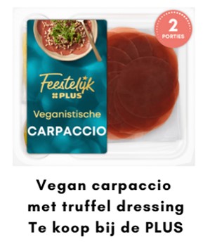 Plus vegan carpaccio