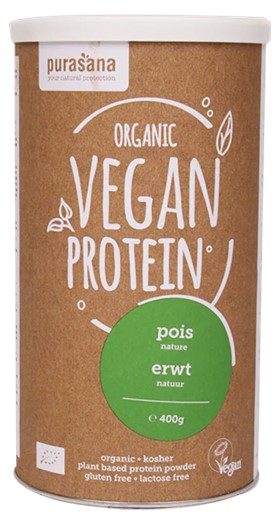 Purasana Vegan Protein Erwt Bio (400gr)